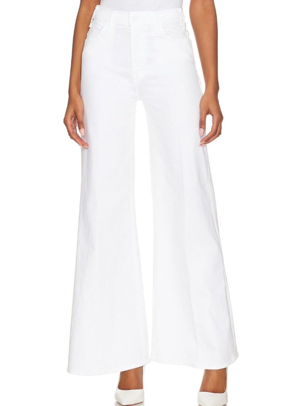 MOTHER The Hustler Roller Skimp Fairest Of Them All White Size 29
